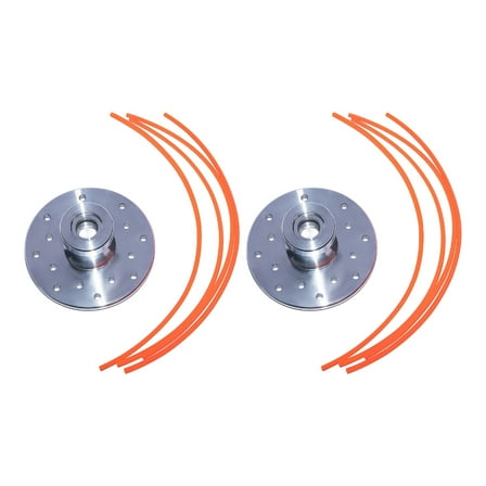 Universal Aluminum Brush Trimmer Head Replacement Fits 1 Inch Shaft Brush Cutters 16 String Holes Heavy Duty Garden Tool