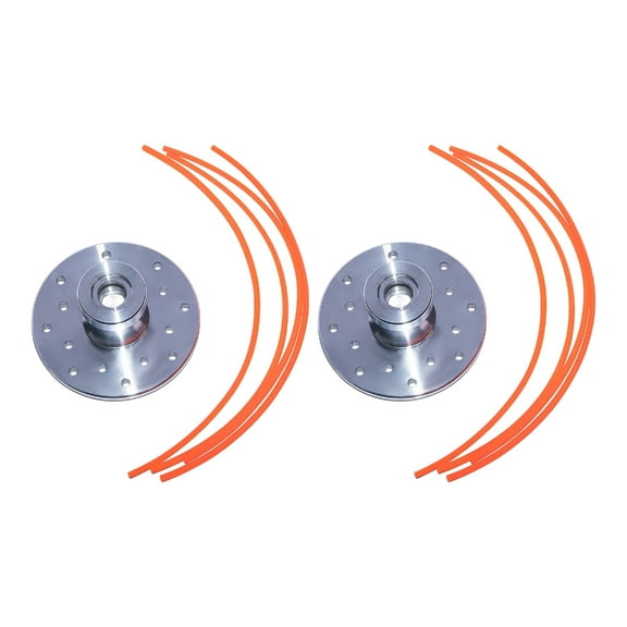 Universal Aluminum Brush Trimmer Head Replacement Fits 1 Inch Shaft Brush Cutters 16 String Holes Heavy Duty Garden Tool