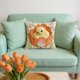 thumbnail image 1 of CaiYueKe Cute Cat Embroidery Pillow Cover - Flocked Velvet Decorative Throw Cushion Sofa Bedroom Living Room Accent Pillowcase, Faux Embroidery Animal Pattern Home Decor Gift for Women, 1 of 7