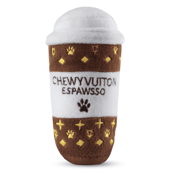 Dog Diggin Designs Nouveau Haute Coffee Station Collection | Unique Squeaky Parody Plush Dog Toys – Baristas Needed!