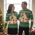 thumbnail image 5 of Matching Family Christmas Pullover Sweaters Long Sleeve Snowflake Crewneck Knitted Pullover Tops, 5 of 8