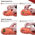 thumbnail image 2 of Dalazy Pack de 12 Boucles de Chaussures en Polychlorure de Vinyle Boucles Décorations Mignonnes Chaussures Fixation Portable Scandale Décors Foothold Attaches, 2 of 6