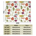 thumbnail image 4 of XMXY Fleece Throw Blanket for Couch, Vegetable Corn Tomato Food Lightweight Plush Fuzzy Cozy Soft Bed Blankets and Throws for Sofa, 40"x30" inches, 4 of 8