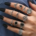 thumbnail image 4 of Leodye 1PCS Hollow Carved Diamond Sun Face Set Exquisite Design Women Fashion Party Statement Jewelry Accessory, 4 of 9