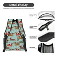 thumbnail image 4 of Salouo Dachshund Christmas Play Print Laptop Backpack 16.5'' Daypack Carry On Backpack for Men Women Outdoor Bag Laptop Sleeve and Dual for Weekender/Business/Hiking-One Size, 4 of 6
