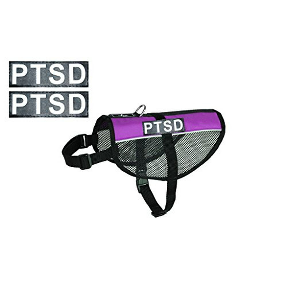PTSD Service Dog mesh Vest Harness Cool Comfort Nylon for Dogs Small