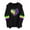 Black, variant on Womens Hooded Sweatshirt Pride Heart Print Design Soft Fabric Comfortable Silhouette for Daily Lounge Gray XL
