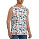 thumbnail image 2 of Fotbe Sport Items Men's Camiseta sin Mangas Estampada para Hombres, Playera Casual para Gimnasio, Entrenamiento, Playa-Medium, 2 of 7