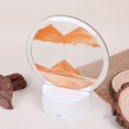 thumbnail image 2 of AzureLeap Moving Sand Art Picture Round Glass 3D Deep Sea Sandscape in Motion Display Flowing Sand Frame, Children's Large Desktop Art Toys, Home & Office Desktop Decorations(Yellow, RC-Crotrol), 2 of 6