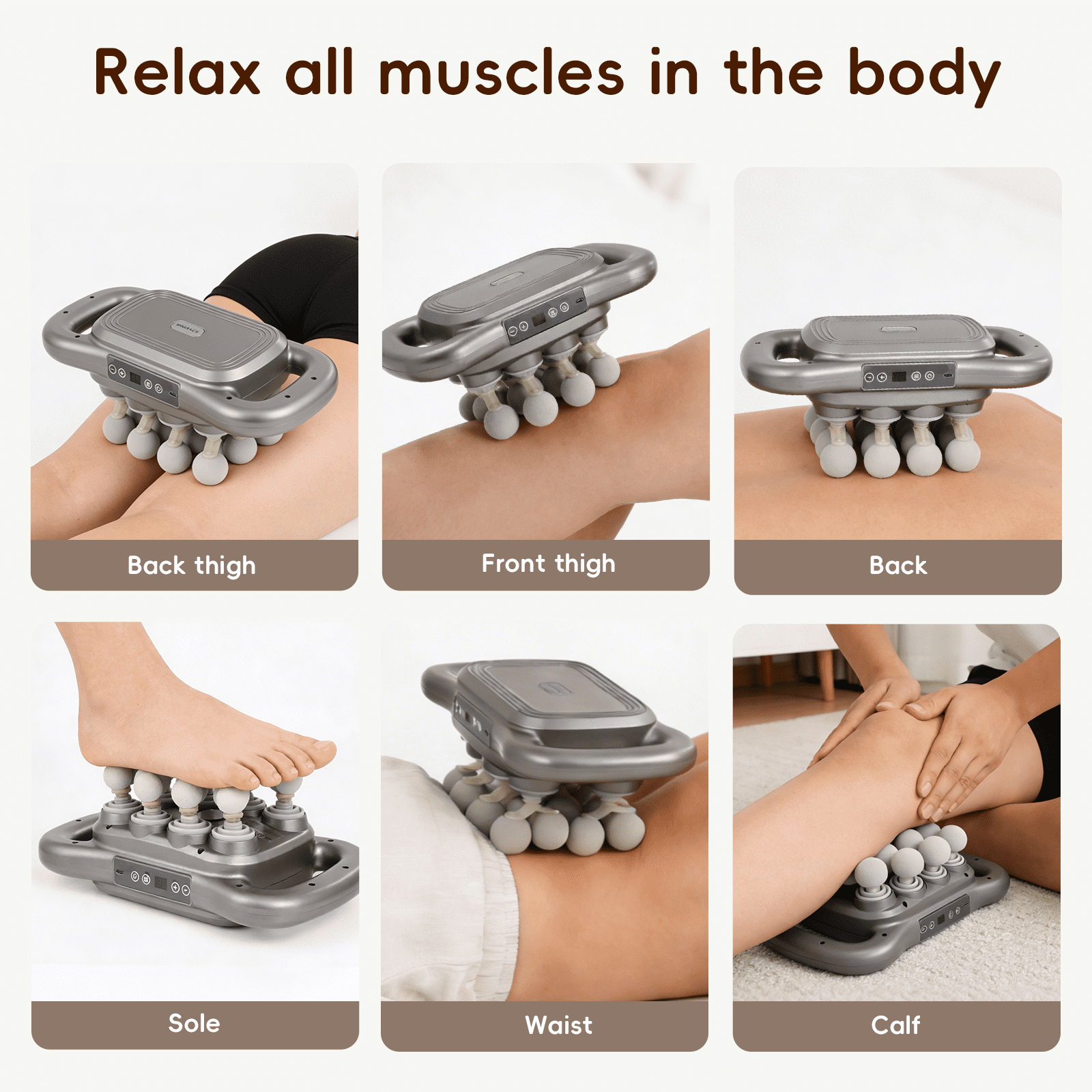 16 Head Massage Gun Deep Tissue Percussion Massager - Electric Handheld Back Massager for Pain Relief 9 Modes 9 Intensities Full Body Muscle Relaxation Tool
