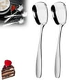 Laxiabr Arithmeticn Square Head Stainless Spoons Square Head Stainless