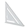 BOTANY 7inch Silver Aluminum Alloy Speed Square Roofing Triangle Angle Protractor