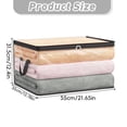 thumbnail image 4 of Large Clear Thick Plastic Storage Box with Hinged Lid, Heavy-Duty Durable High Capacity Organizer, Perfect for Home, Camping, Travel, Attic and Moving (1 PCS),21.65X13.778X12.4 Inch, 4 of 8