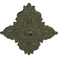 thumbnail image 3 of 67 1/4"W x 43 3/8"H x 4"ID x 2"P Melchor Diamond Ceiling Medallion (Fits Canopies up to 4"), Hand-Painted Witch Hazel, 3 of 5