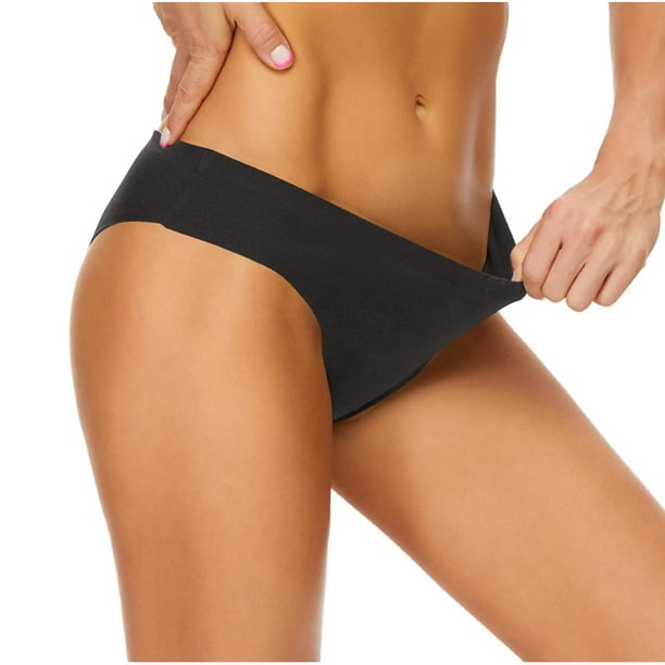 Puntoco Ropa interior para mujer, bragas de moda para mujer, de color liso, de cintura baja, para la menstruación, bañadores, bragas para la menstruación