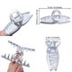 thumbnail image 2 of Cepillo antipelo YONGSHENG para perros y gatos reutilizable 2 piezas rojas, 2 of 5