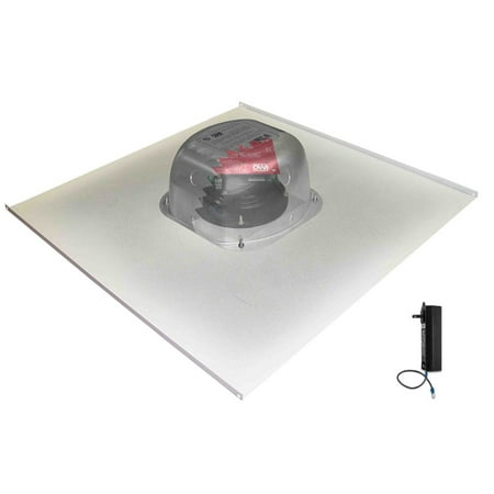 Two Source, Amplified, 6.5", Drop Ceiling Speakers with Bluetooth on a 2X2 Tile - One Speaker Package