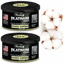 2 Paradise Platinum Organic Air Freshener Fiber Can Lasting Scent Exotic Cotton