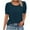 Dark Blue, variant on Horkkom Short Sleeve Shirts for Women Crew Neck Solid Color T Shirts Summer Loose Casual Tops L