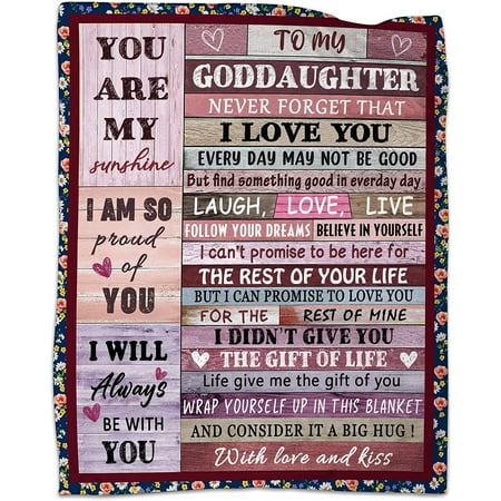 Goddaughter Gifts from Godmother Godfather to Goddaughter Throw Blanket Believe Christian Gifts for Christmas Birthday 50 x60 Goddaughter Gifts from Godmother Godfather to Goddaughter Throw Blanket Believe Christian Gifts for Christmas Birthday 50 x60