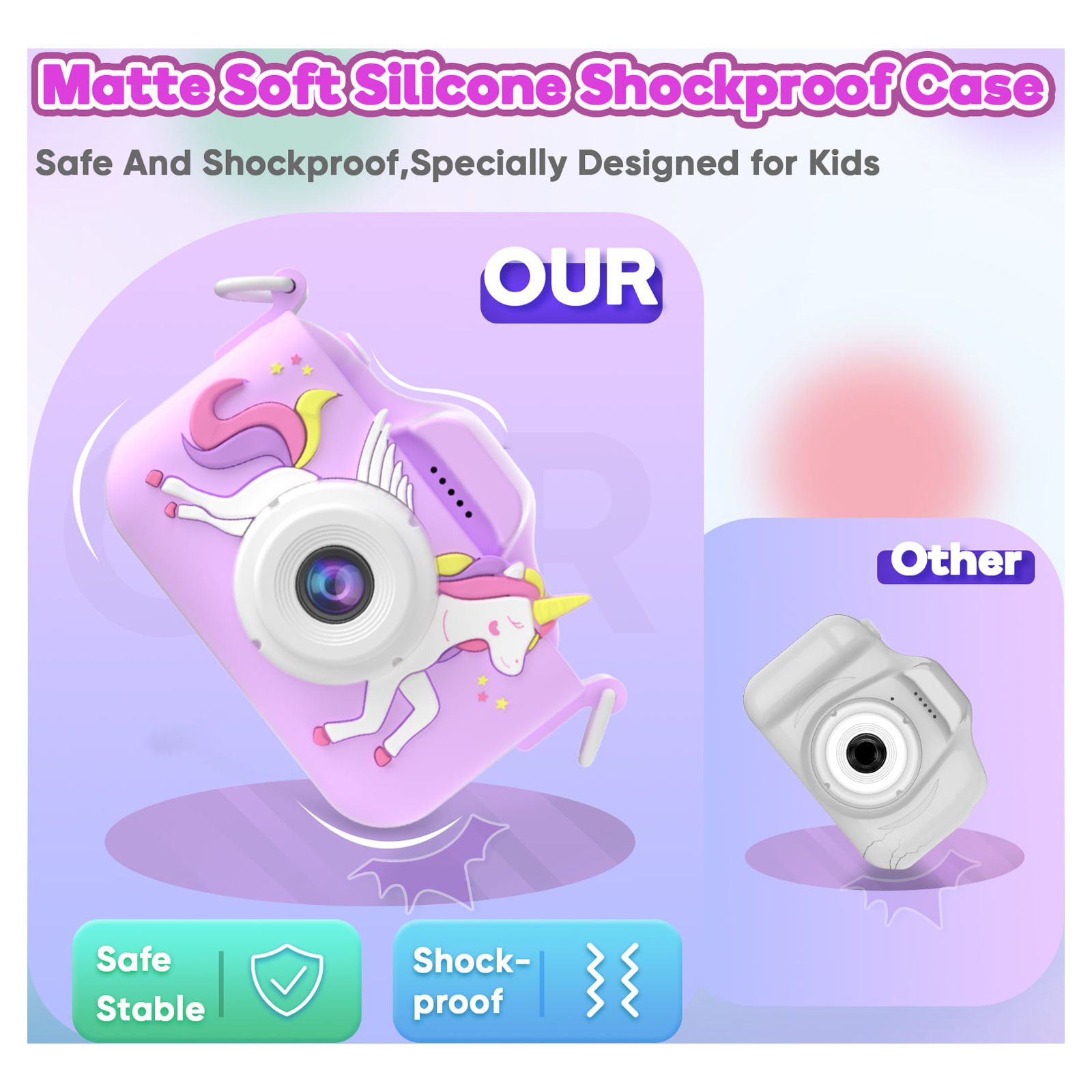 Seckton Kids Camera Dual Lens Purple Age 3-10 photo 2