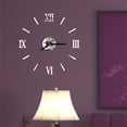 thumbnail image 3 of 3D DIY Roman Numbers Acrylic Mirror Wall Sticker Clock Home Decor Mural Decals, 3 of 3