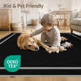 thumbnail image 3 of ODIKA 8'x10' Washable Area Rug Alfombras Geometric Field Featuring Border Detail Para Habitacion for King Size Bedroom Under Bed, Master Suite, Non-Shedding, Easy Care, 3 of 6