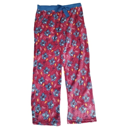 Harry Potter Hogwarts Crest Burgundy Pajama Sleep Pants - Small