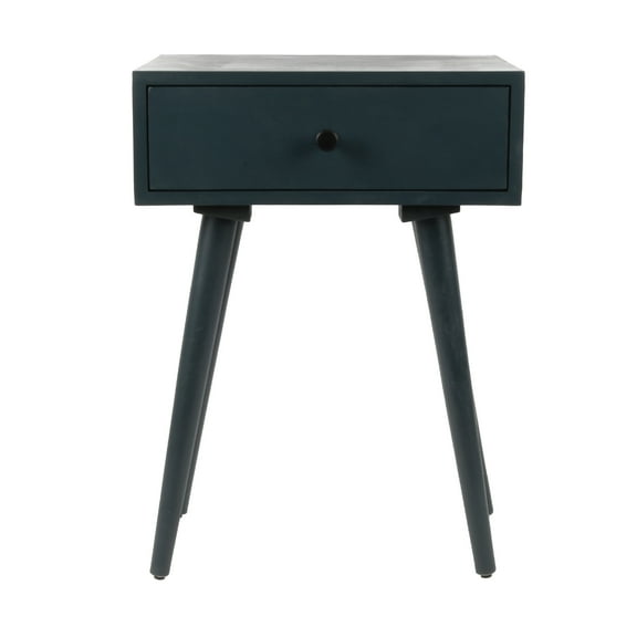 Décor Therapy Decor Therapy Side Table with 1-Drawer, Modern Design, Easy Assemble, Navy - (23.5" x 17.75" x 13.75")