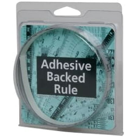 

6 Ft. Long x 1/2 Inch Wide 1/16 Inch Graduation Silver Mylar Adhesive Tape Measure