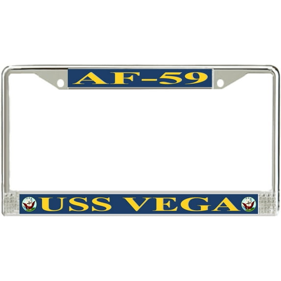USS Vega AF-59 License Plate Frame