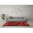 thumbnail image 3 of Ahgly Company Indoor Square Abstract Red Modern Area Rugs, 8' Square, 3 of 4