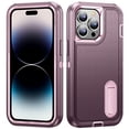 thumbnail image 1 of for iPhone 14 Pro Case, iPhone 14 Pro Phone Case with Built in Kickstand, Shockproof/Dustproof/Drop Proof Heavy Duty Military-Grade Rugged Protective Cover for iPhone 14 Pro,Purple,For iPhone 14 Pro, 1 of 8