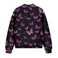 thumbnail image 5 of DISNIMO Butterfly Printed Jackets for Women Comfy Sweatshirts Zip Up Outwear Long Sleeve Sweatshirt Jacket with Pockets, S, 5 of 7