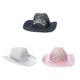 thumbnail image 1 of 3 uds Sombrero de vaquero estilo Retro jinwen decoración de Cosplay Tiara parpadeante, 1 of 7