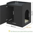 thumbnail image 3 of Litter Robot Enclosure, Litter Robot Cabinet, Modern Automatic Litter Box Enclosure Cover for Litter Robot 3 & 4 (Black), 3 of 9