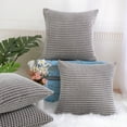 thumbnail image 5 of Unique Bargains 4-pcs Decoratiove Throw Cushion Pillow Covers Light Gray 18"x18", 5 of 8