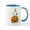 White/Blue Inside, variant on CafePress - Snoopy And Woodstock Halloween - 11 oz Ceramic Mug - Novelty Coffee Tea Cup