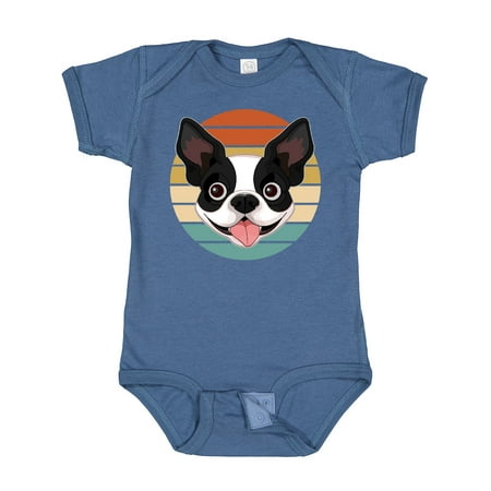 

Inktastic Boston Terrier Dog Retro Sunset Gift Baby Boy or Baby Girl Bodysuit