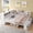 White, variant on Wood Full Size Daybed with Bookcase and Cabinet for Storage, L Shaped Corner Bed Frame with USB Ports, Saving Space, Wood Slats and No Box Spring Needed, White