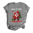 thumbnail image 2 of Pntutb Navidad Mujer Moda O-cuello Manga corta Casual Linda camisa de vacaciones Pntutb Pntutb-123, 2 of 5