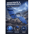 thumbnail image 3 of Silla Plegable Tipo Camastro Reclinable CJR azul marino, 3 of 8