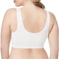 thumbnail image 4 of Sujetador sin costuras Wireless Hacer subir Lingerie Plus Size Yoga Sport Underwear, Blanco, 4XL kenally AP002554-04, 4 of 6