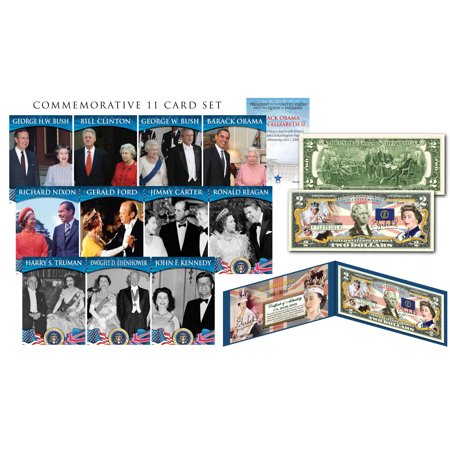 UPC: 0749002317654 | QUEEN ELIZABETH II 65th Anniv. Coronation Genuine $2 Bill with FREE 11-CARD SET