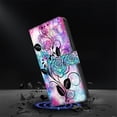 thumbnail image 5 of Leather For Samsung Galaxy A37 5G Wallet Case Crystal Material Painted Pattern, Wallet For Women Men Card Holder Magnetic Clasp Kickstand Folio Case,Color-5,For Galaxy A37 5G, 5 of 7