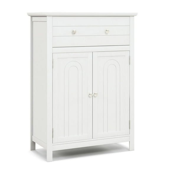 Canddidliike Free Standing Bathroom Storage Cabinet with Large Drawer, Bathroom Floor Cabinet for Entryway Storage, Home Office Furniture