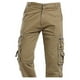 thumbnail image 4 of Pantalones largos para hombre, lavados con agua, para exteriores, informales, con bolsillo, cremallera sólida, rectos, de trabajo, 4 of 6