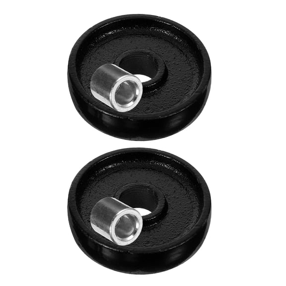 NICEXMAS 2Pcs Universal Trailer Jack Wheel Replacement Steel Front Wheel for Hydraulic Jacks