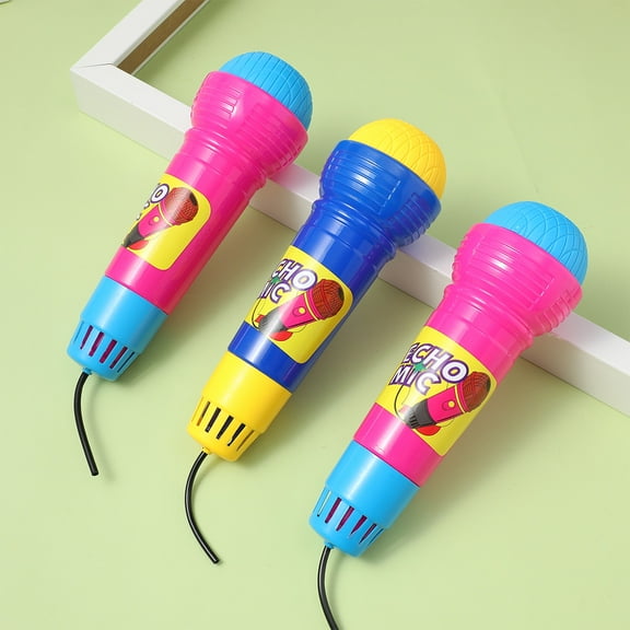 Soimiss Kids Echo Toy Echo Microphone Toy Plastic for Role Play during Birthday Parties 3pcs