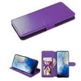 thumbnail image 1 of Kaleidio Case For iPhone 13 Pro Max (6.7") [Flip Wallet] Hybrid PU Leather [Card Slot][Stand Feature] Folio Cover [Purple], 1 of 4